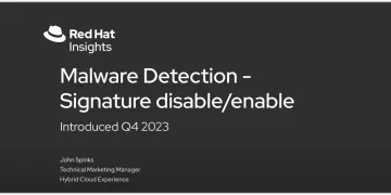 Malware Detection - Signature disable/enable