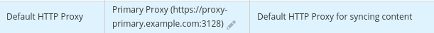 Click the edit pencil button and select the proxy previously created Primary Proxy. 