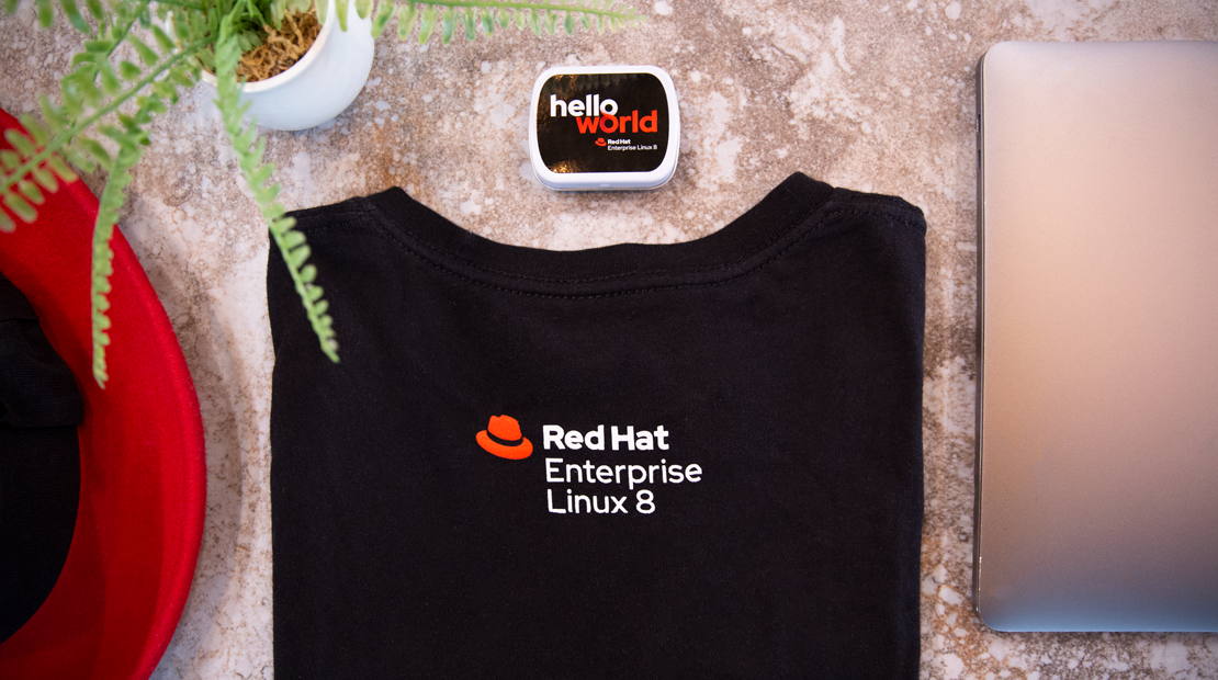 Red Hat Enterprise Linux 8 t-shirt