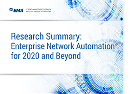 Enterprise network automation analyst paper