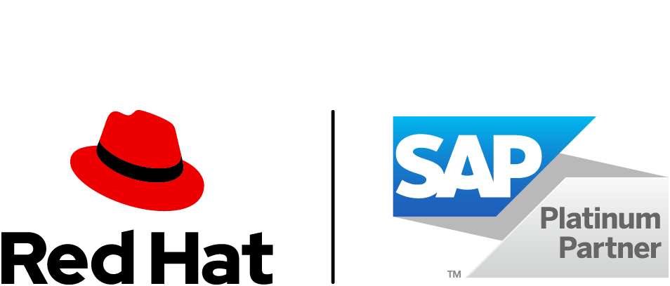 Red Hat SAP Logo Side by Side