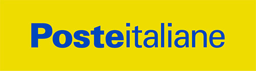 Poste Italiane logo on a yellow background