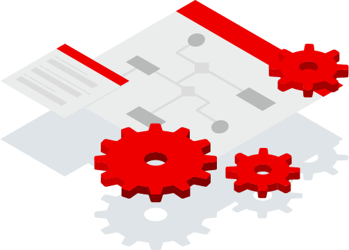 Red Hat Process Automation Manager isometric graphic