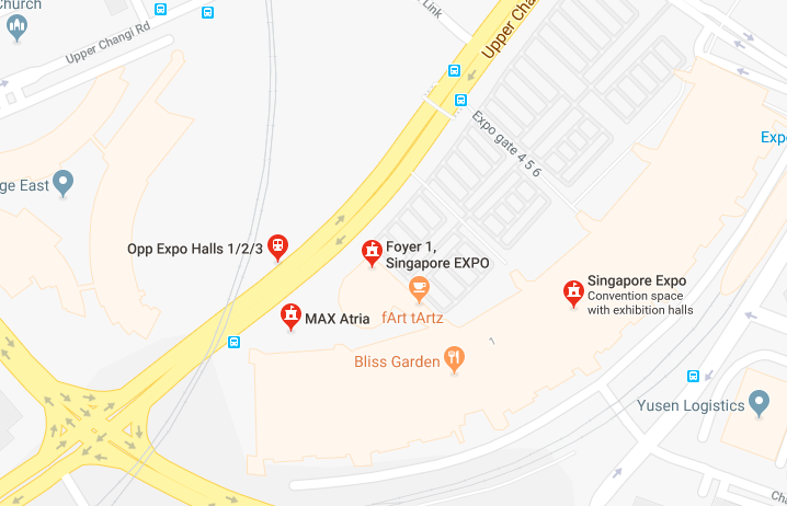 Singapore Expo Hall Map