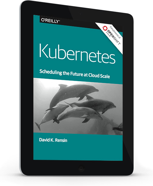 Kubernetes e-book screenshot shown on tablet