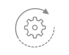 rotating gear icon rotating gear icon
