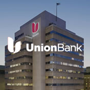 Union Bank logo on image of building