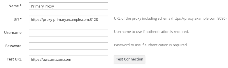 Setting up a proxy in Satellite