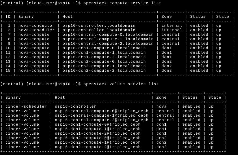 The storage service in this example uses Ceph