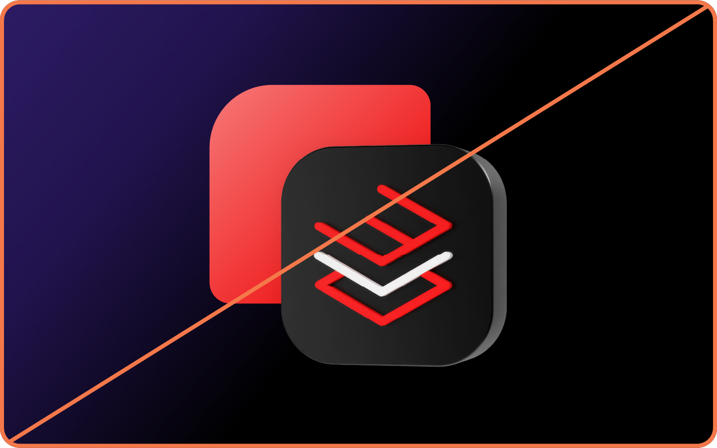 Image showing misuse: The technology icon for Red Hat Enterprise Linux has been flipped horizontally so that the symbol is backwards.