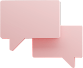 pink Conversation bubbles