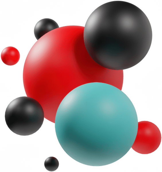 Red, black, and teal bubbles of various sizes cluster together, representing open source communities