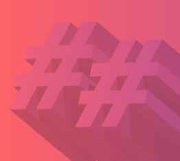 Code comment logo on a pink gradient background color