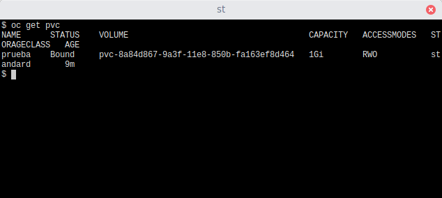 Figure 5: Verify new volumes