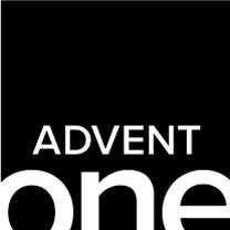 Advent One Logo with black background