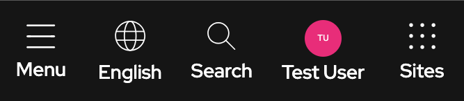 Image of language selector menu 