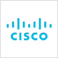 Cisco logo in a square outline