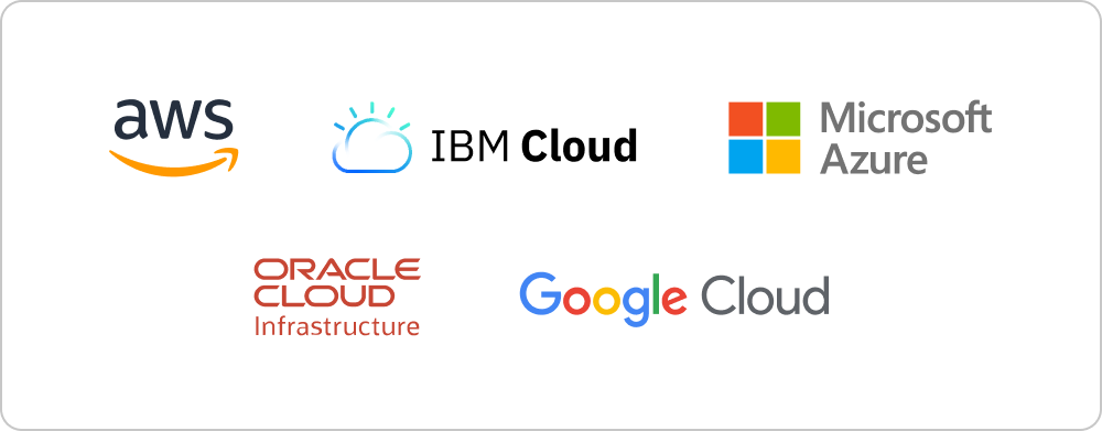 OpenShift Virtualization cloud partner logos