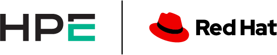 HPE and Red Hat logo