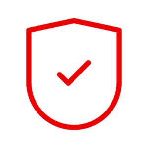 Icon of checkmark on shield