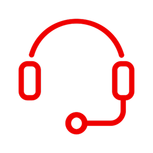 Icon of headset with microphone