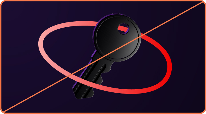 Example of misuse: A base shape surrounding a 3D object. The stroke line of the base shape is very thick.
