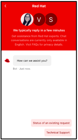 Image of Red Hat Learning Subscription Premium chat