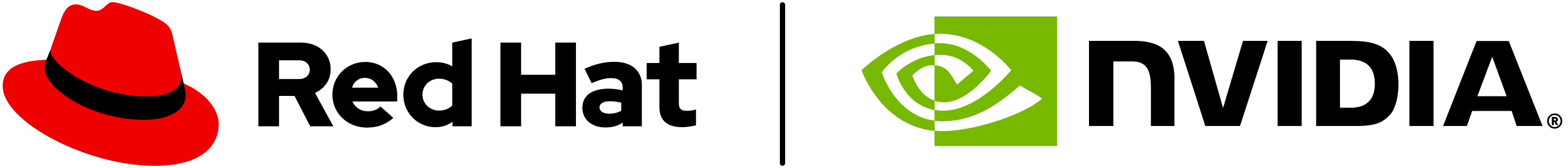 Red Hat and Nvidia logos