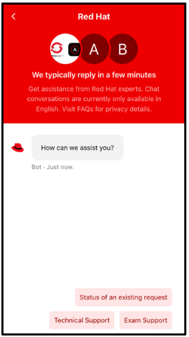 Image of chat screen