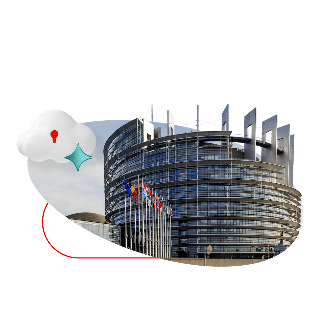 Collage of EU Parliament