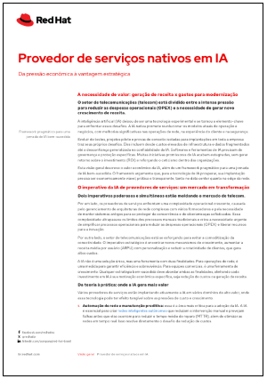 Provedor de serviços nativos em IA
