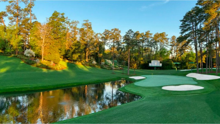 Photo of a golf course at the Masters