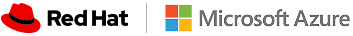 Red Hat logo and Microsoft Azure logo lockup