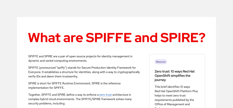 Image miniature de l'article « SPIFFE et SPIRE, qu'est-ce que c'est ? »