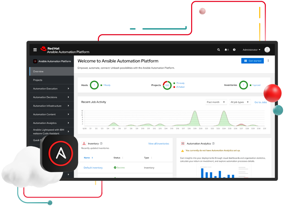 Ansible 製品画面