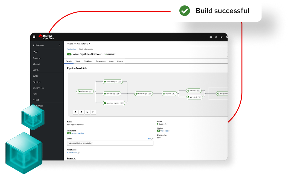 Red Hat OpenShift UI showing virtual machines with a 