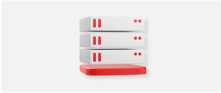 3D Illustration of server
