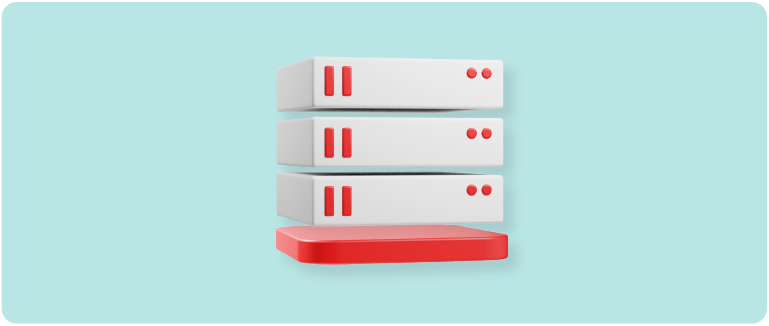 3D Illustration of server
