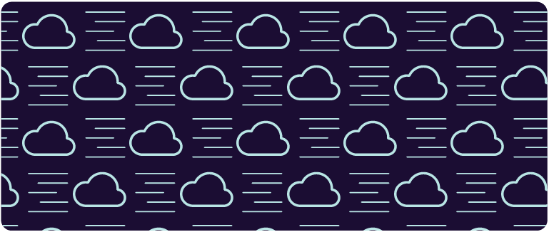 Repeating pattern illustration of clouds