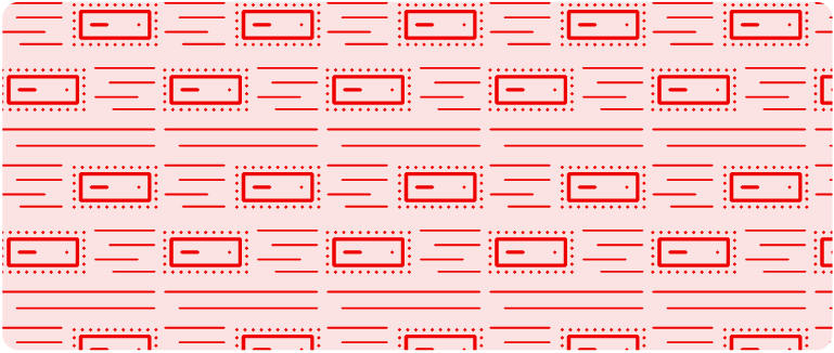 Repeating pattern of server box and horizontal lines