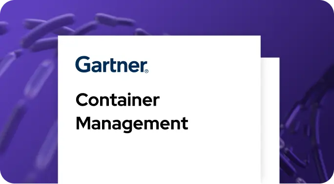 Gartner logo with the text 'Container Management'