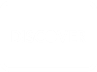 Discover logo; white letters on transparent background