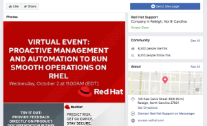 Red Hat Support Facebook