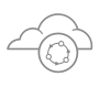 Hybrid cloud icon