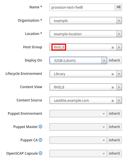 Provisioning a host to validate