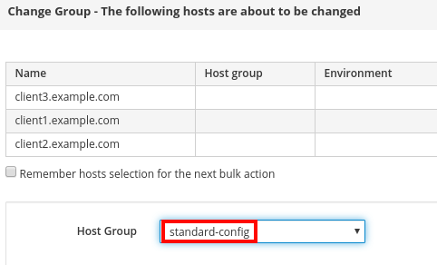 Change group dialog