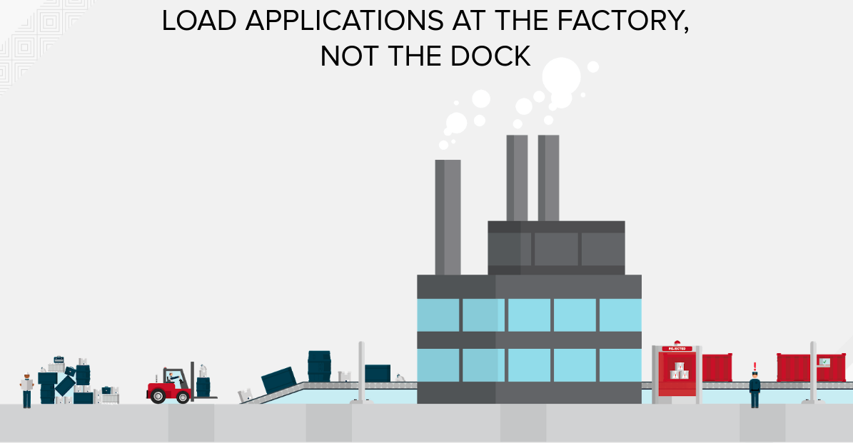 Load applications at the factory, not the doc slide