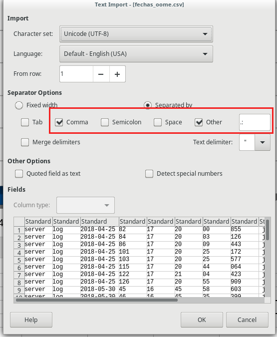 Open file with LibreOffice Calc