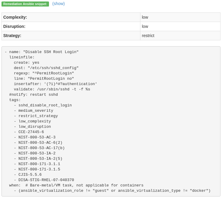 Figure 1: Ansible and OpenSCAP