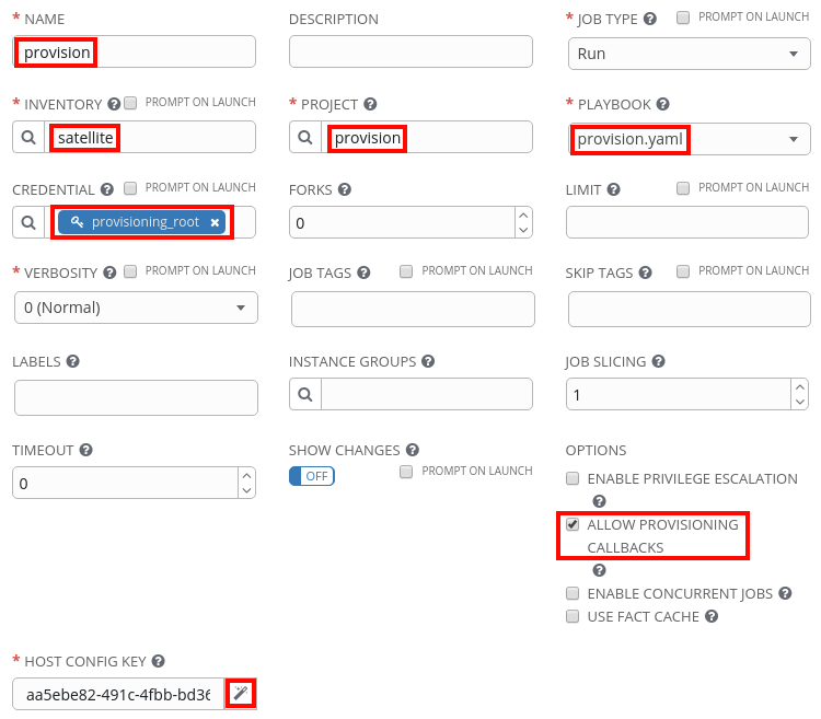 Provisioning in Satellite